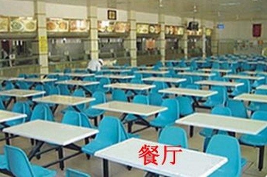 山东煤炭卫生学校寝室宿舍条件与学校食堂环境图片